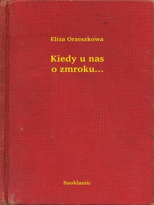 cover image of Kiedy u nas o zmroku...